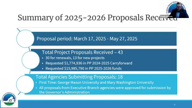 Grants Committee to Allocate Over $14M for State Agency Projects in Virginia