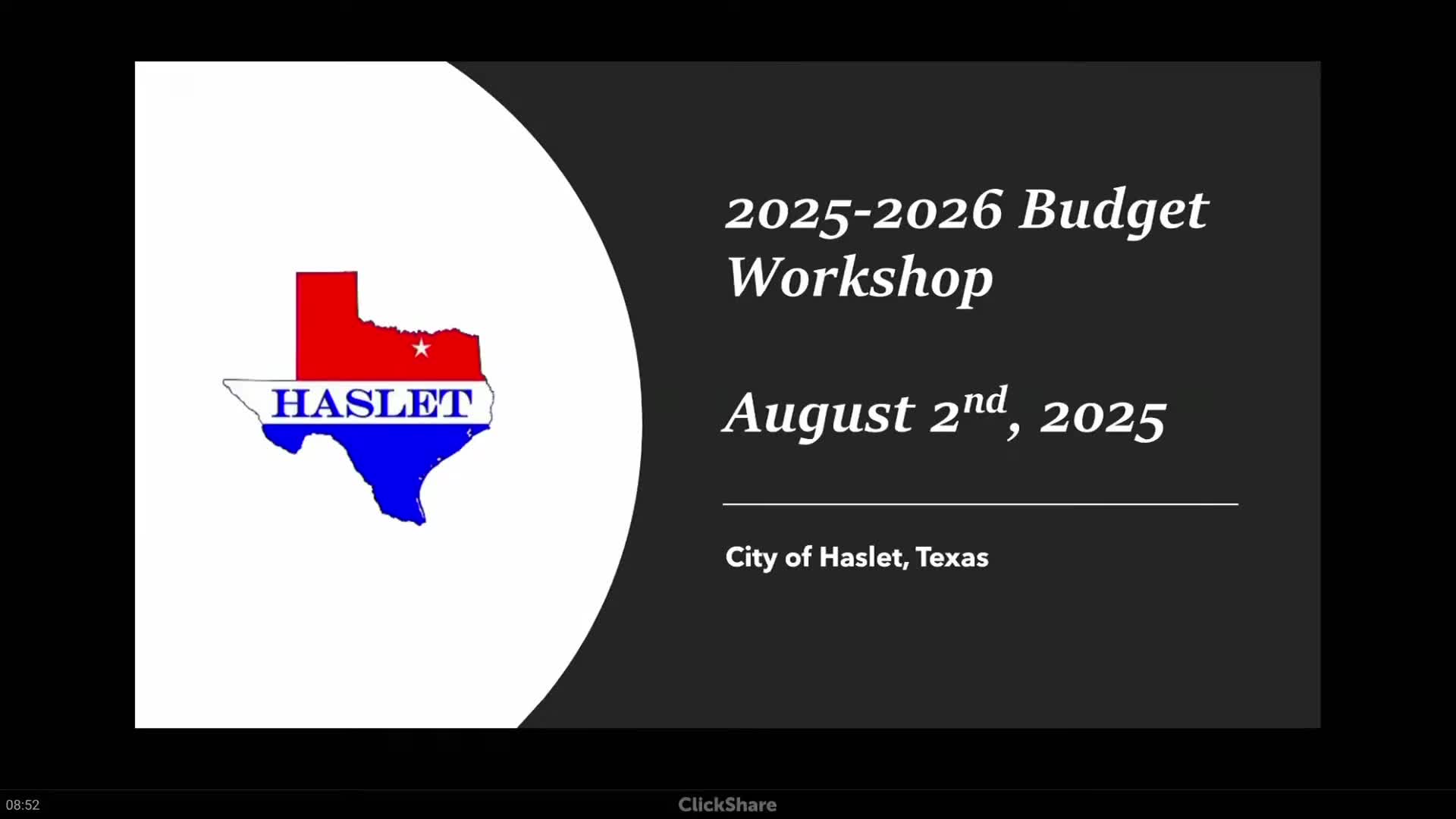 Haslet council reviews budget showing large reserves, no proposed tax-rate increase