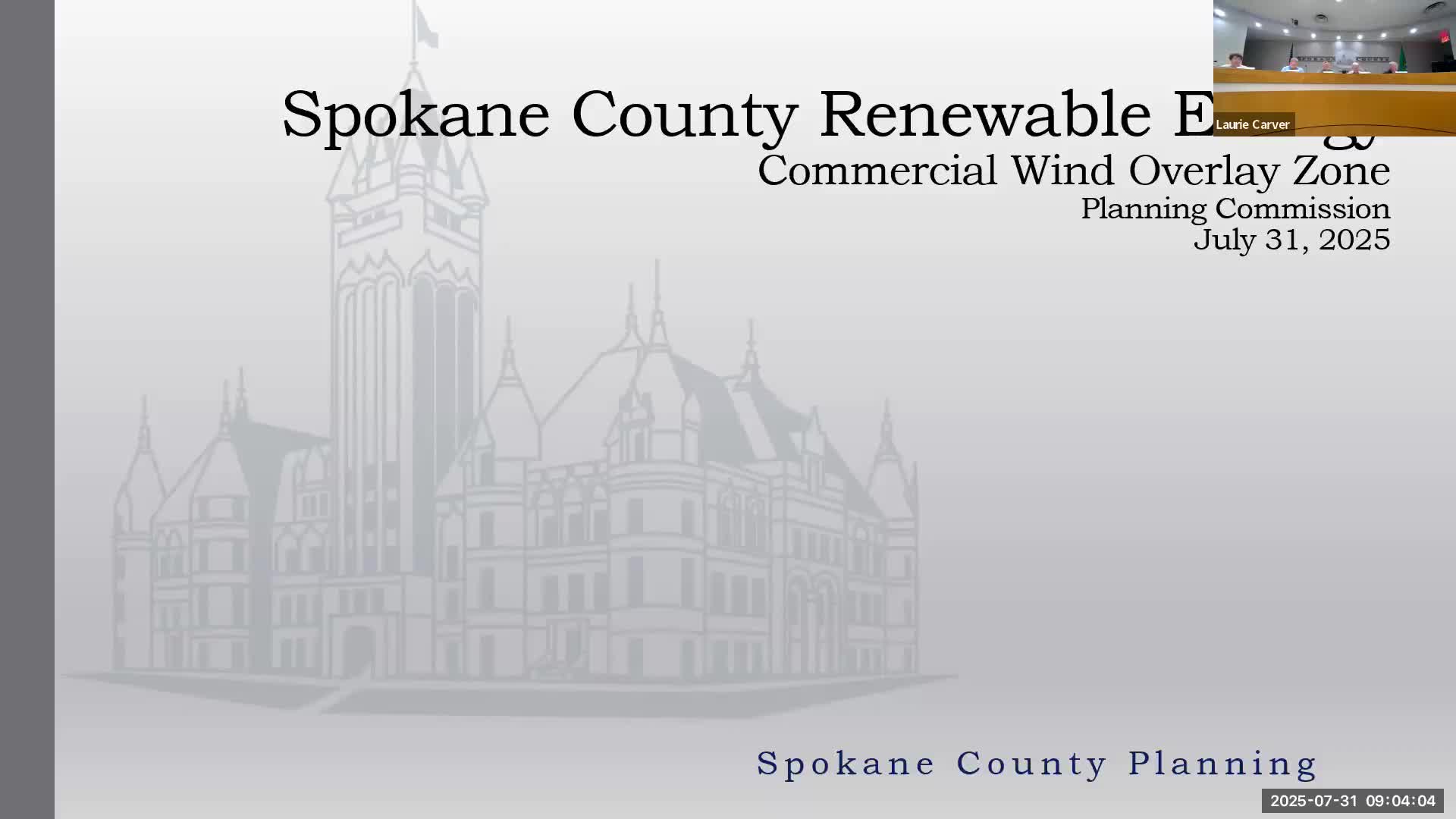Spokane County planners map constraints for wind turbines; developers outline projects and residents raise health and landscape concerns