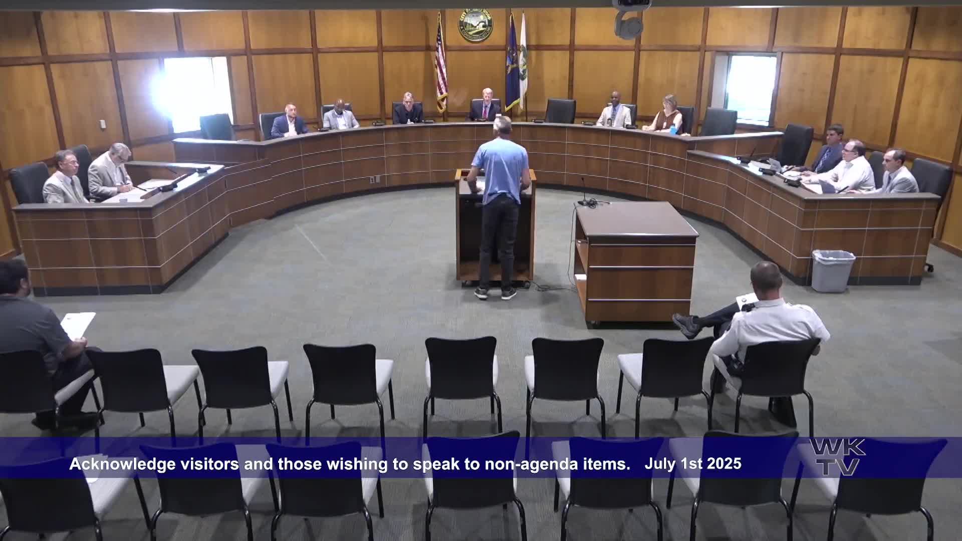 Resident raises concerns about water bills, PFAS and emergency response at Kentwood commission meeting