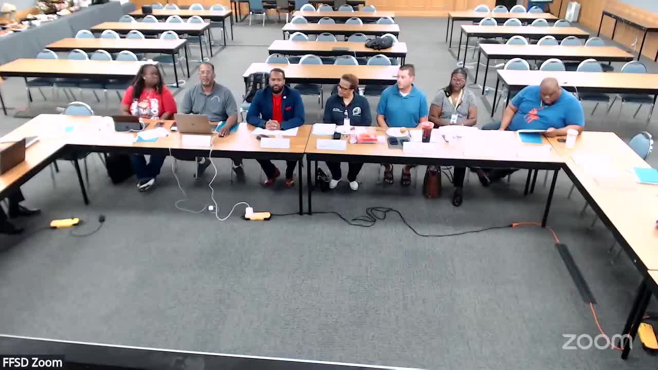 Hazelwood school board adopts meeting agenda and consent agenda; notice posted Aug. 1