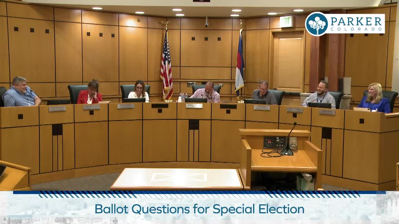 Parker Town Council Approves Ordinance Changes for Efficient Contract Management