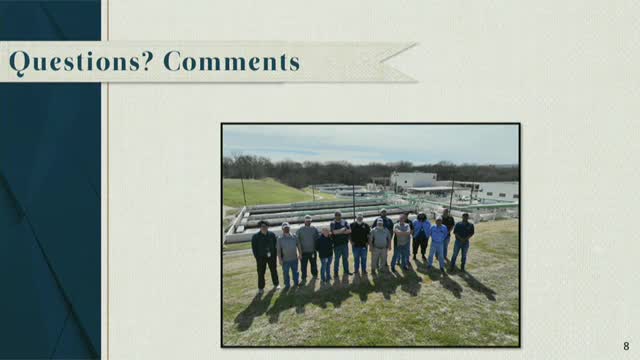 Council Discusses US-Made Screen Replacement for Wastewater Treatment Plant
