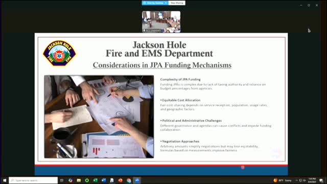 Jackson Hole Fire EMS explores cost allocation strategies for equitable funding