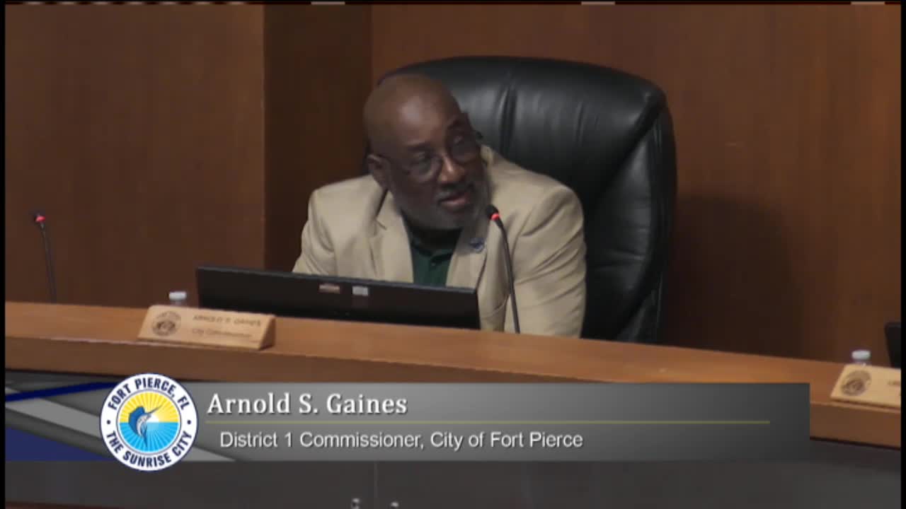 Fort Pierce Commissioners Propose Joint Presentations for Main Street Funding Reports