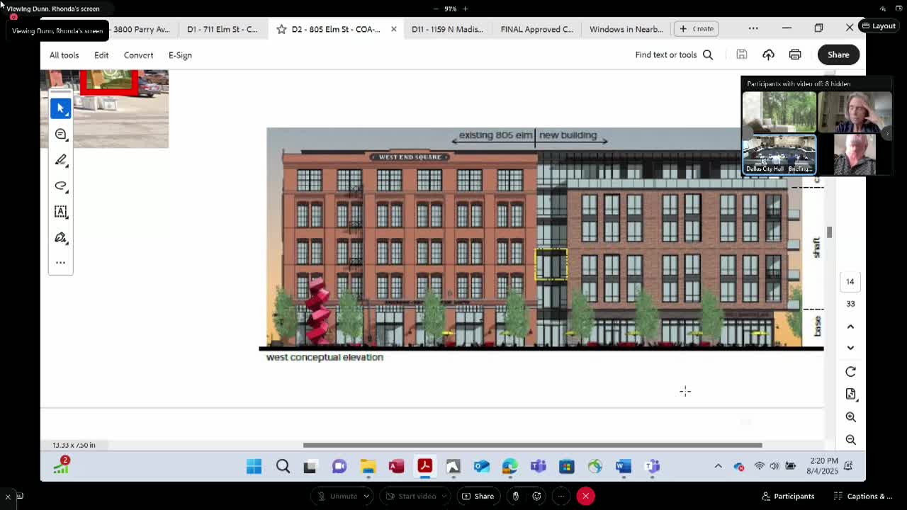 Commission Denies Window Design for 805 Elm Street Renovation Over Historic Concerns