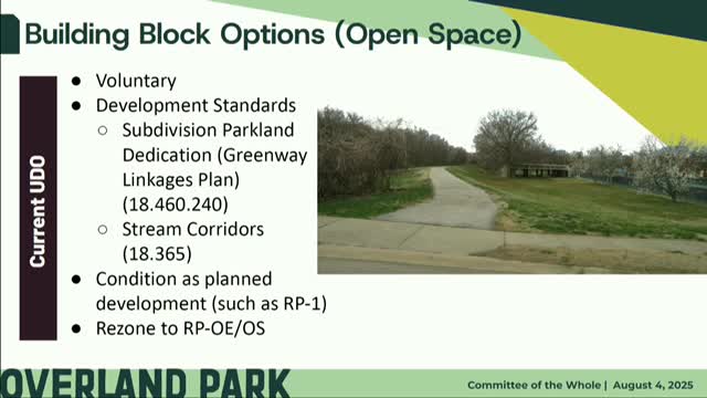 Overland Park Council explores mandatory open space requirements for new developments