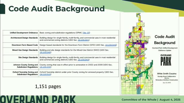Overland Park Officials Consider Zoning Overhaul to Align with Character Framework