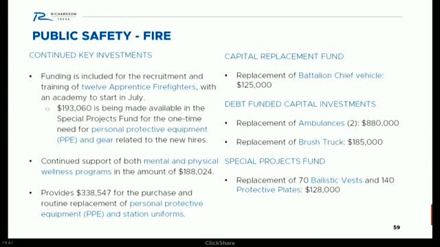 Richardson City Council approves budget for public safety and infrastructure projects