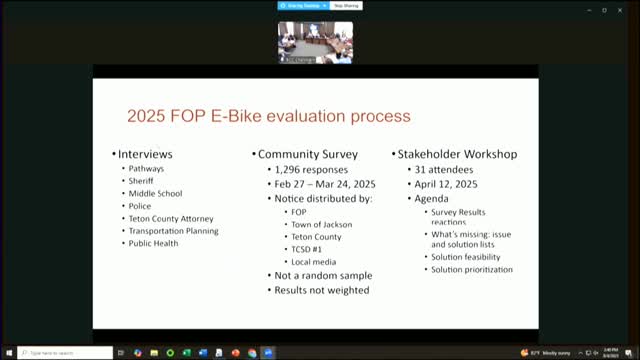 Community Workshop Discusses E-Bike Regulations and User Experiences in Local Pathways