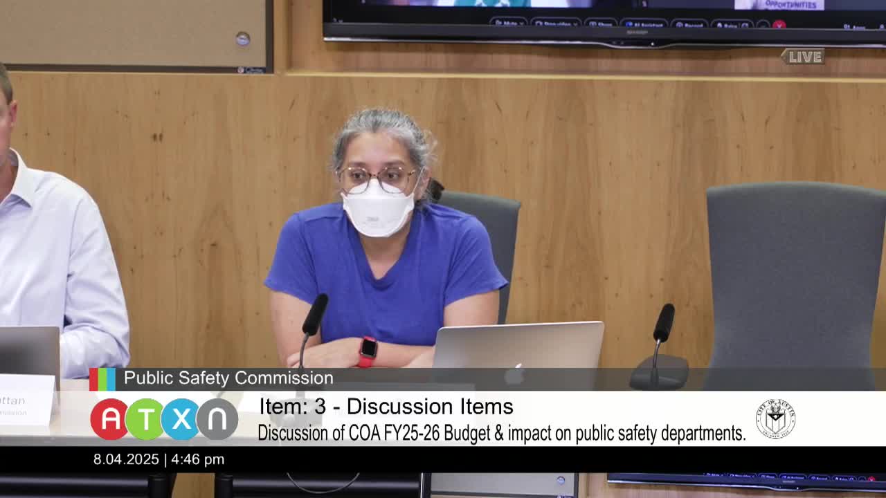 Council Reviews Budget Staffing Impact with Public Safety Chiefs
