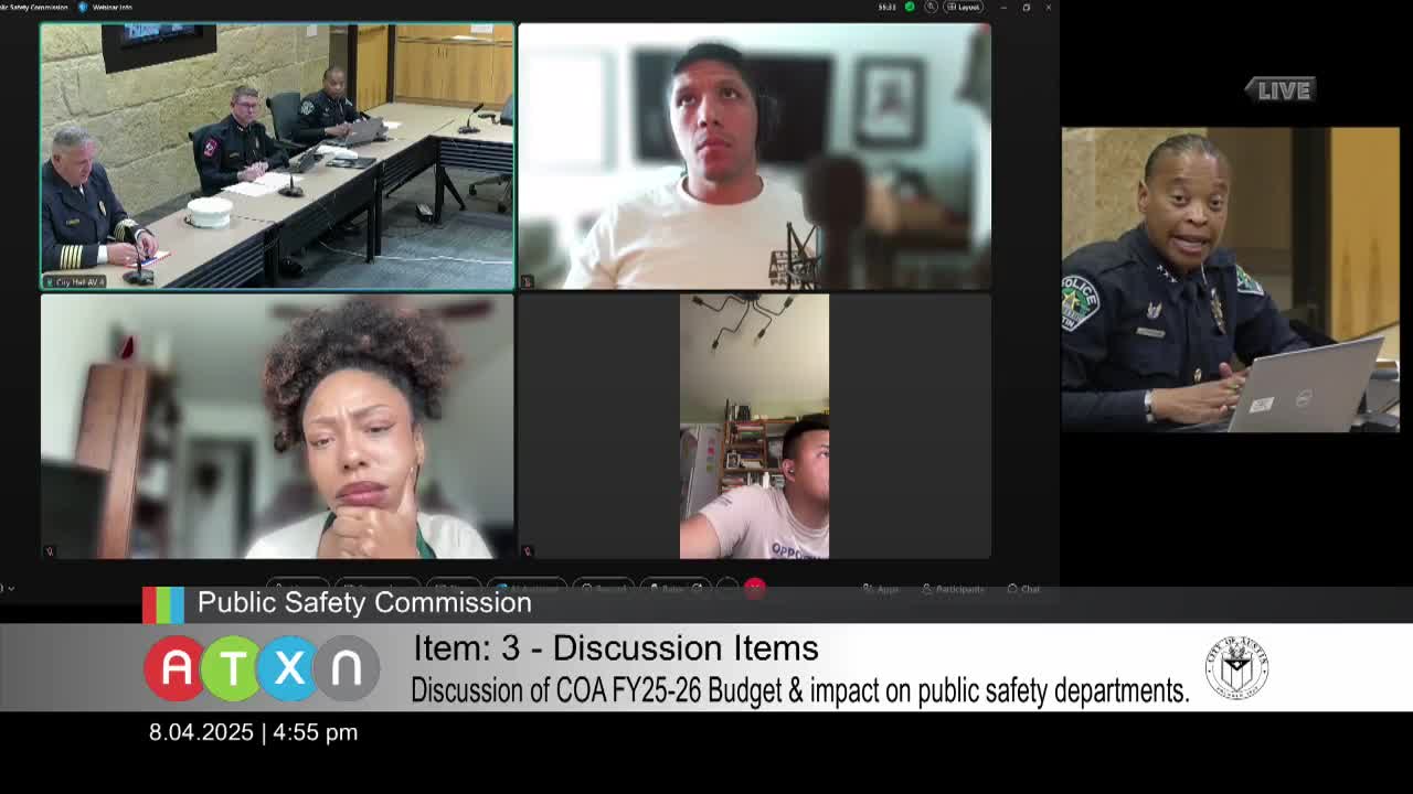 Austin City Council discusses budget impacts on public safety and tax rate elections