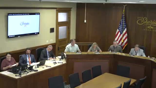 City Clerk Ashley Foster instructs Sheridan residents on public records portal usage