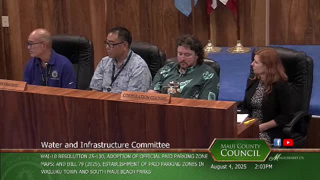 Maui Council Discusses New Parking Enforcement System with Education Phase