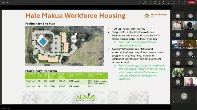 County Council Supports Maui Housing Project amid Community Discussions