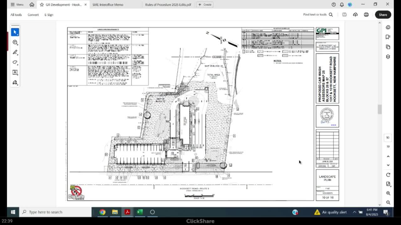 Planning Board Weighs Wetland Regulations and Architectural Concerns for New Car Wash