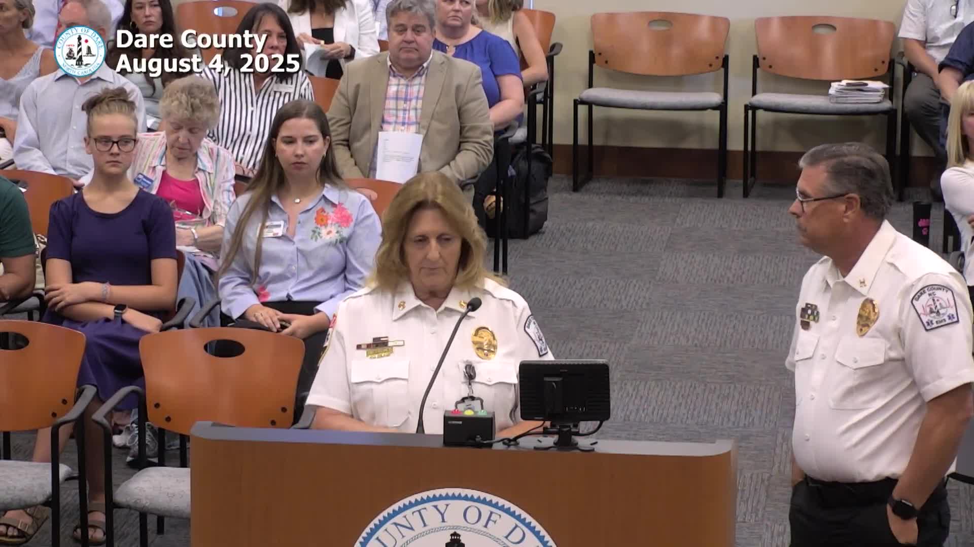 Jeff Celebrates 25 Years of Service with Dare County EMS