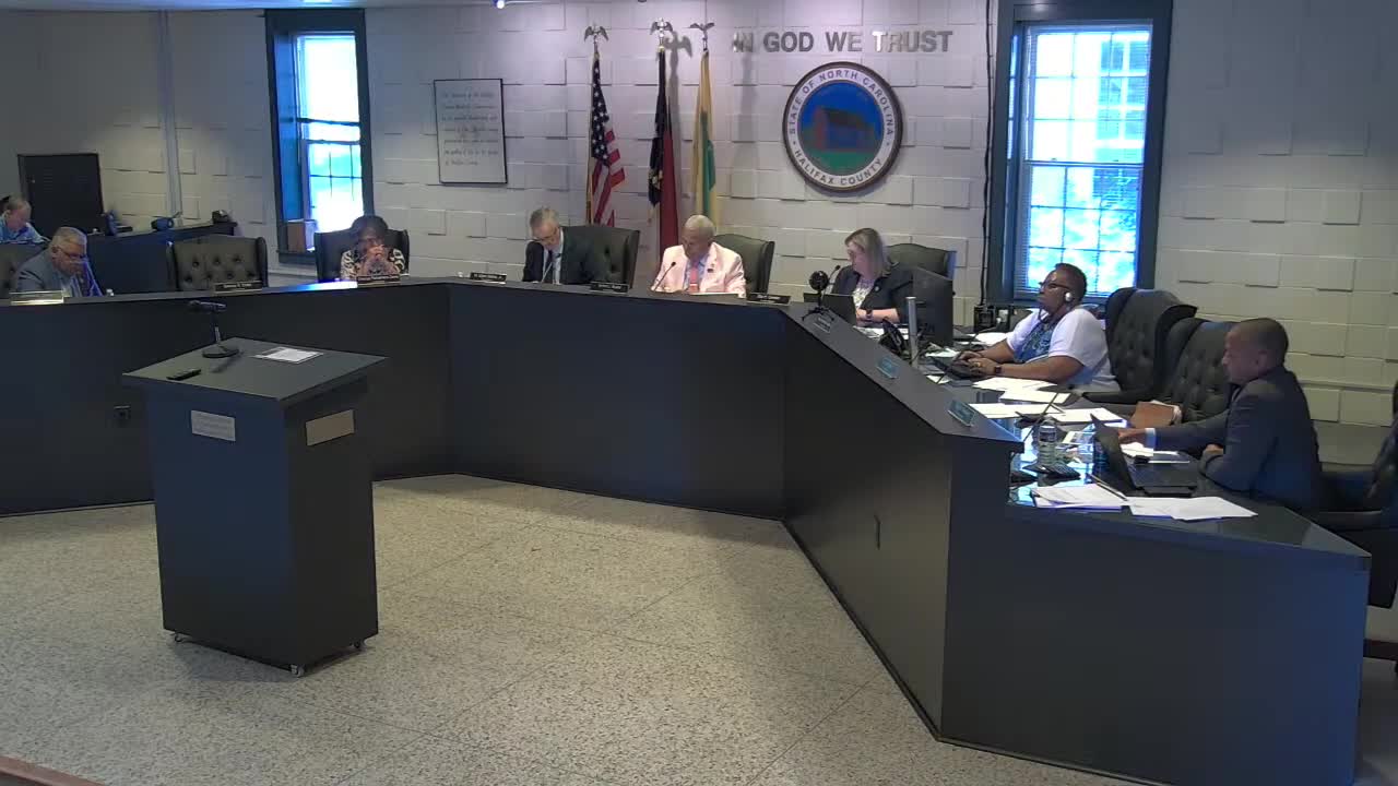 Halifax County Board Proposes Disaster Declaration for Enfield and Junior Commissioner Program