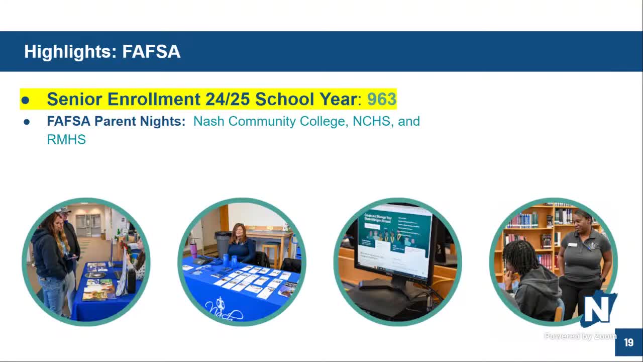 Local Schools Host FAFSA Assistance Nights for Parents in Nash Community