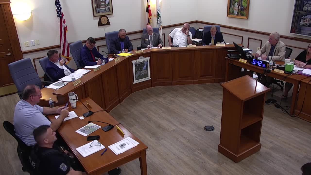 Mount Airy Town Council Reprimands Council Member Munter Over Planning Commission Meeting Actions