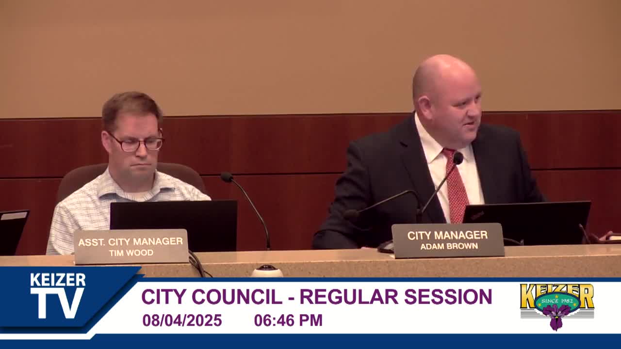 Keizer City Council Approves Welcome Sign Design by Public Arts Commission