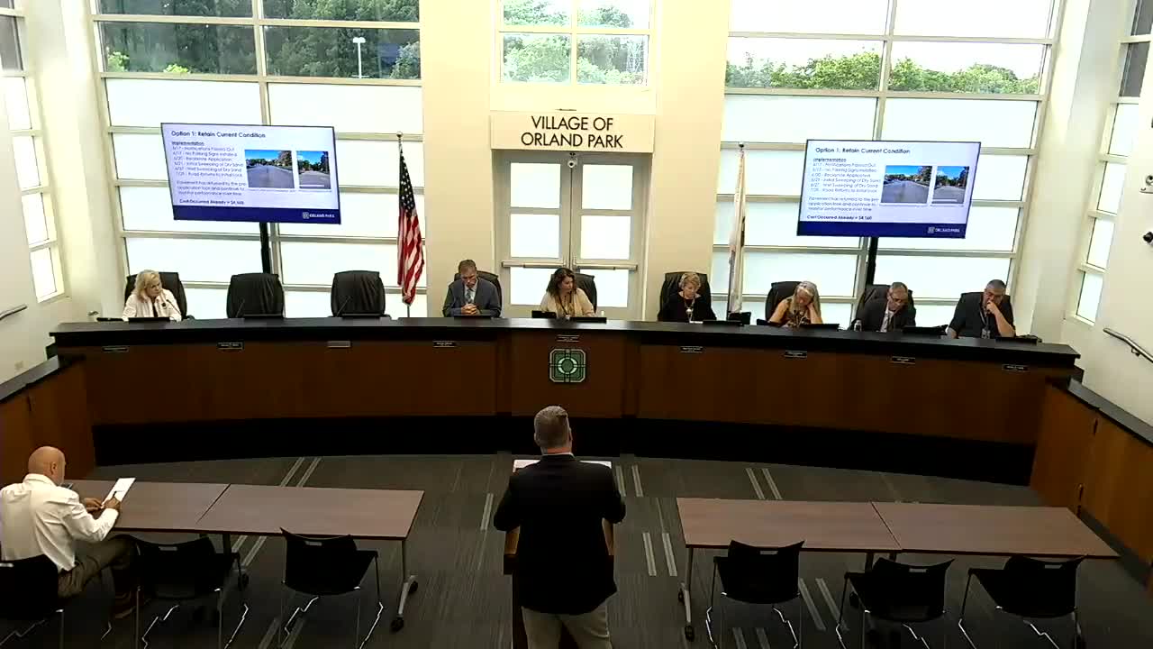 Trustee Katzinas calls attention to silica sand concerns during village board meeting