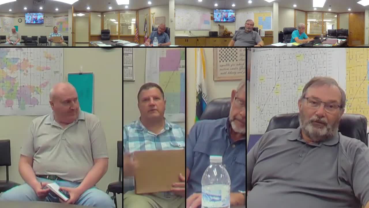 Franklin County approves short closure for pipe repairs; public works reports striping, grading and bridge-permit issues