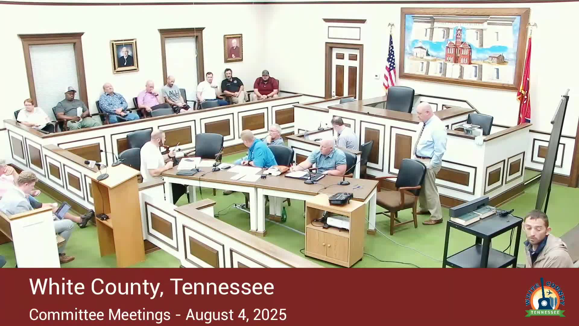 White County Commission debates budget vote impacting employee pay and emergency services