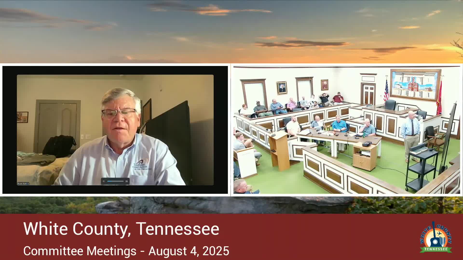 Budget Committee Meeting Begins with Comptroller Mumpower Addressing White County Challenges