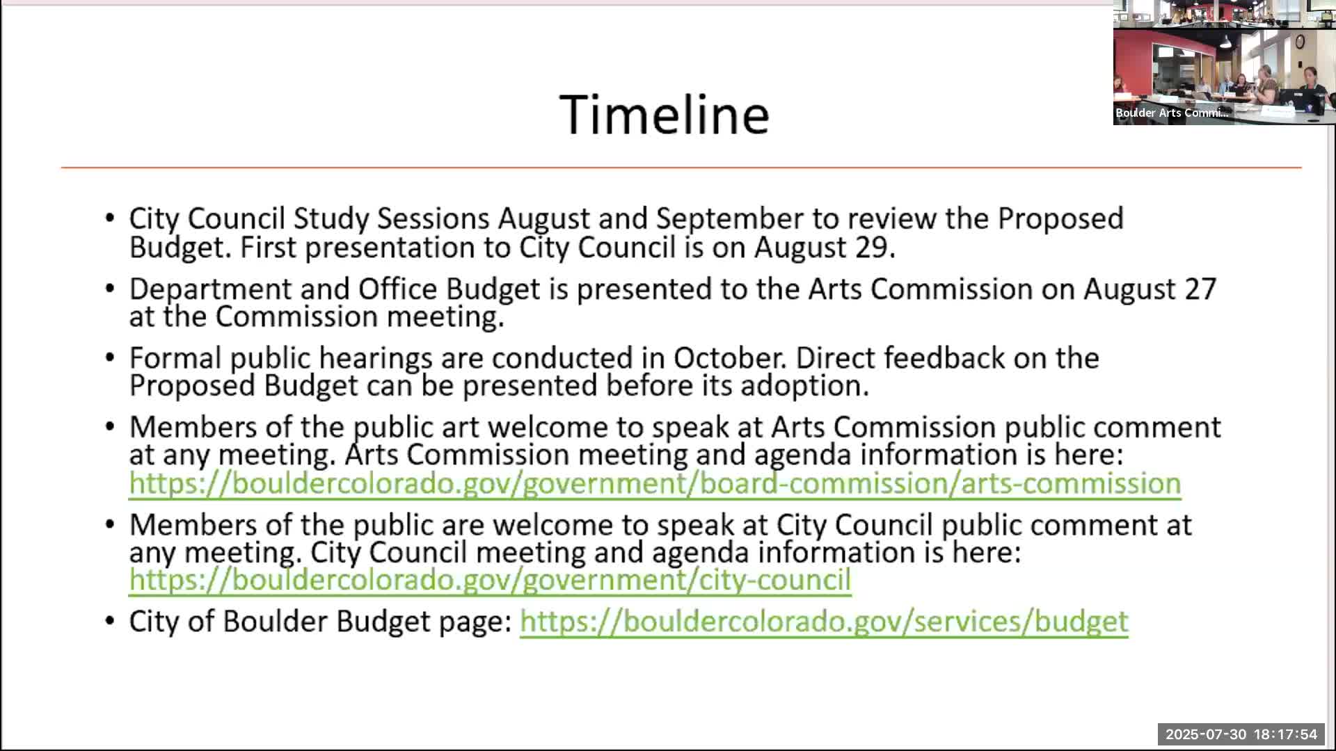 Boulder City Council Prepares for Budget Review and Public Engagement Strategies