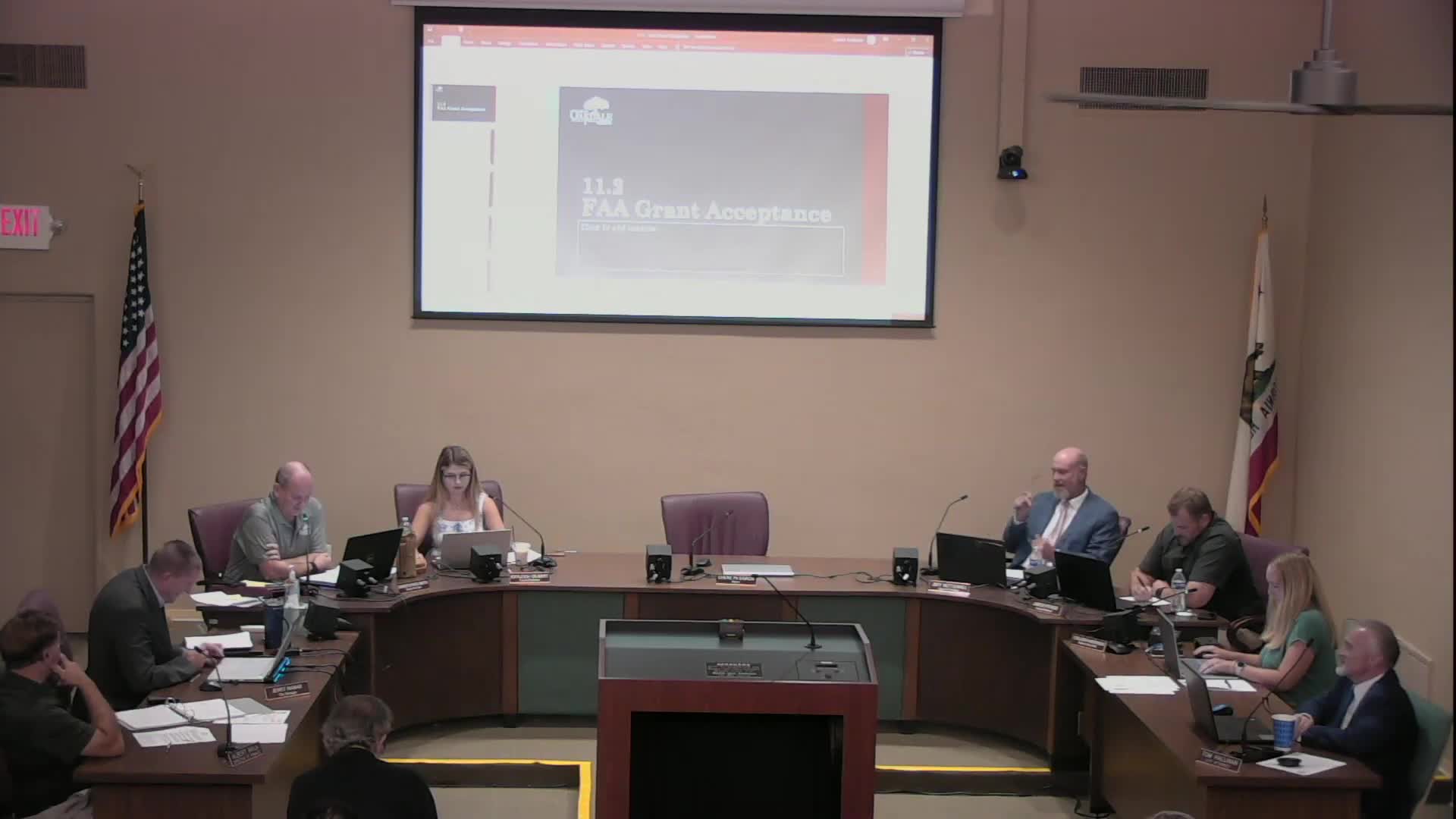 Oakdale City Council authorizes FAA grant for runway safety area marking project design