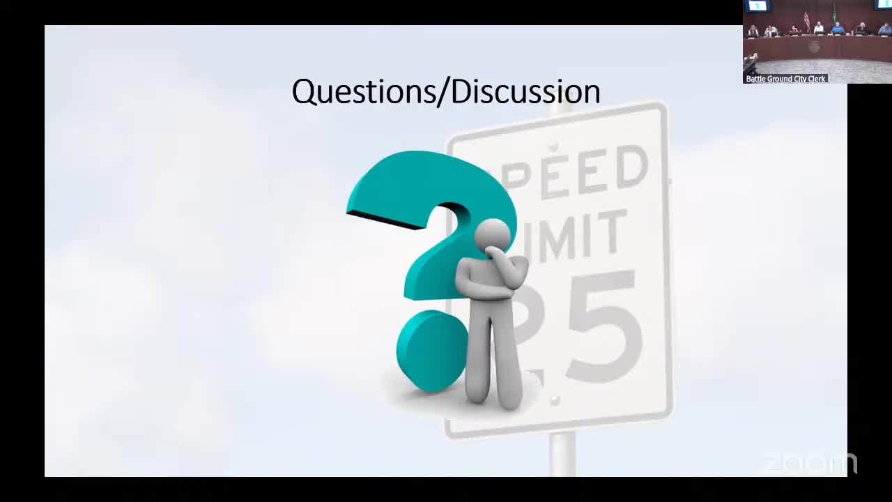 Council Discusses Citywide Speed Limit Approach for Battleground Streets