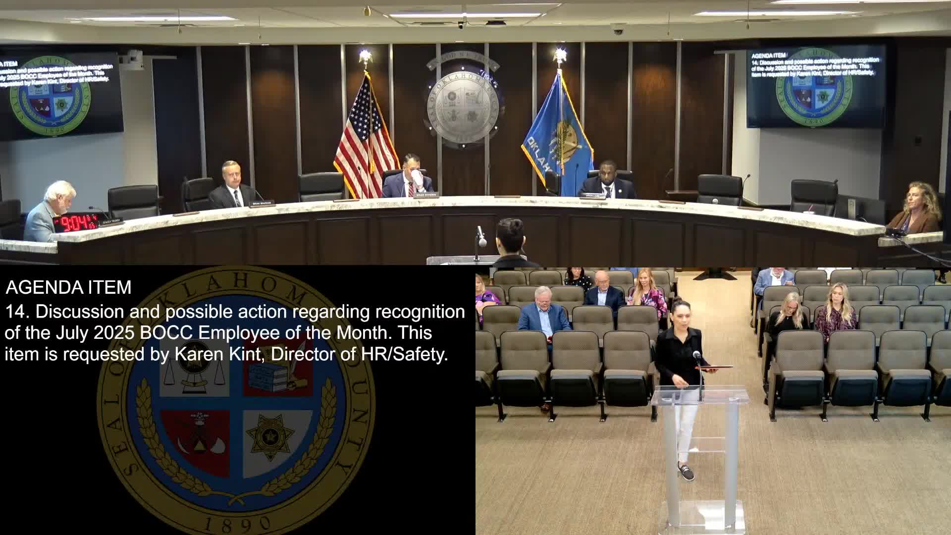 County names employees of the month; HR highlights security software work