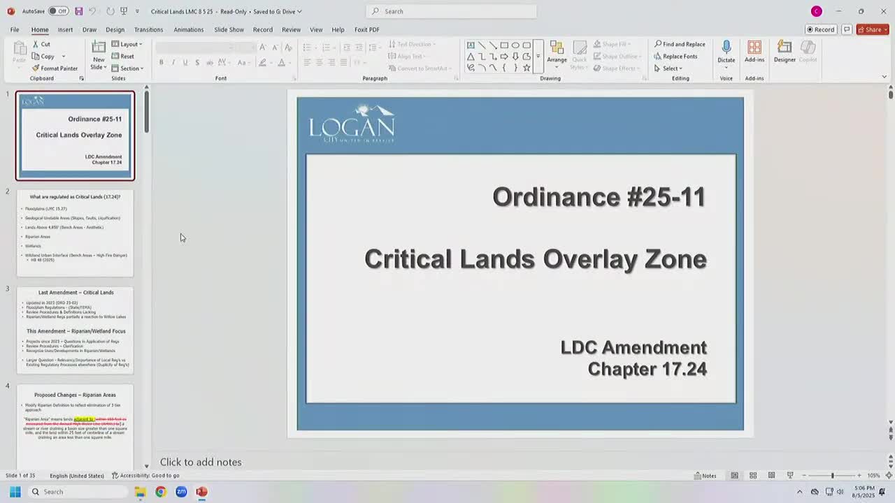 Logan City Council Proposes Critical Lands Code Amendments for Environmental Protection