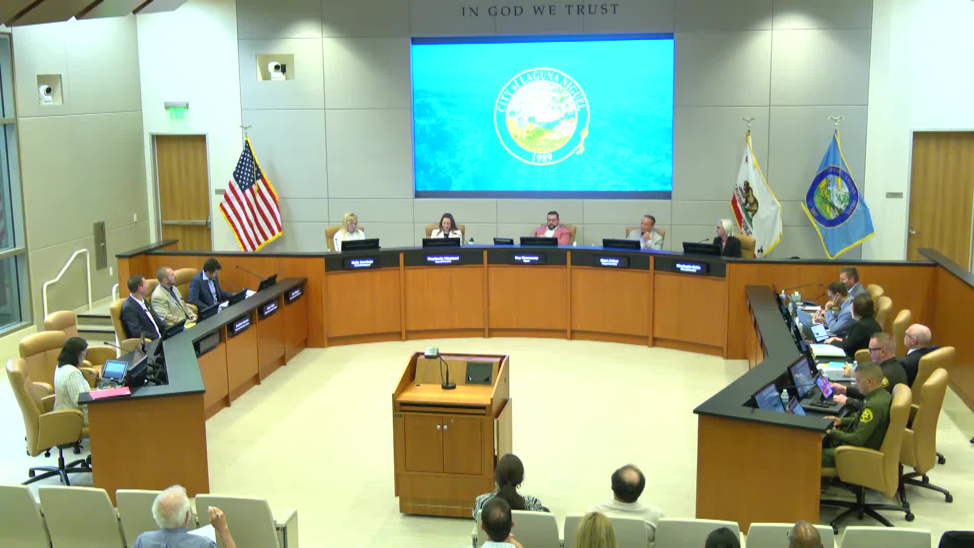 Mayor Recognizes Medal of Valor Recipient Mike Summers at Laguna Niguel Council Meeting