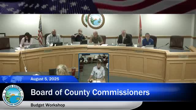 Baker County Tax Collector Requests Budget Increase for Staffing and Operations