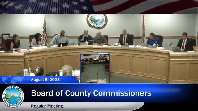 Baker County Commissioners Discuss Local Medical Director Appointment for EMS Improvement