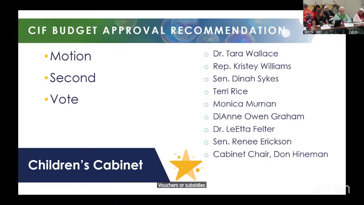 Children's Cabinet Advances Early Childhood Advisory Council Initiatives Amid Budget Vote