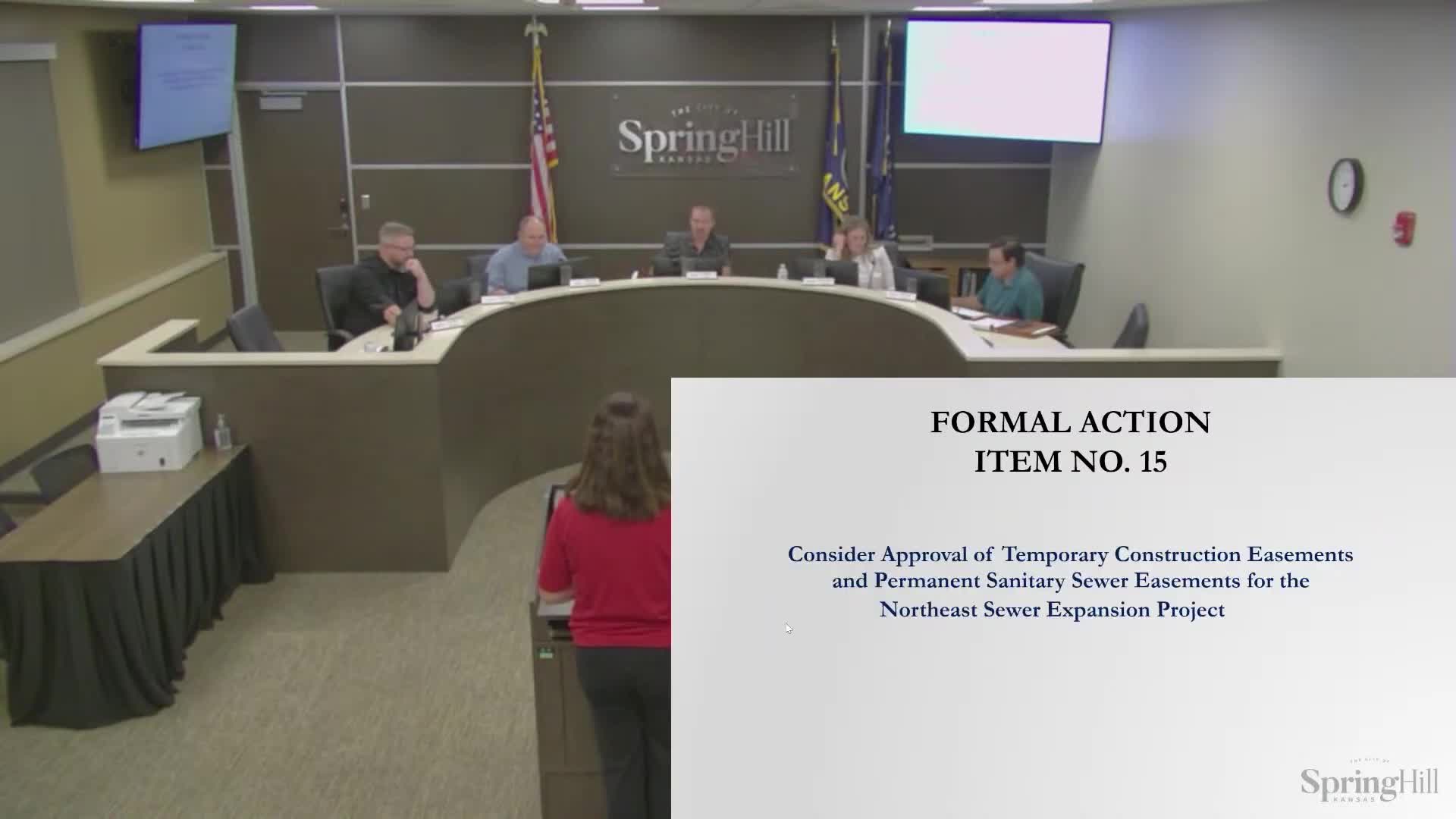 Council approves easements for Northeast Sewer expansion; most owners cooperating