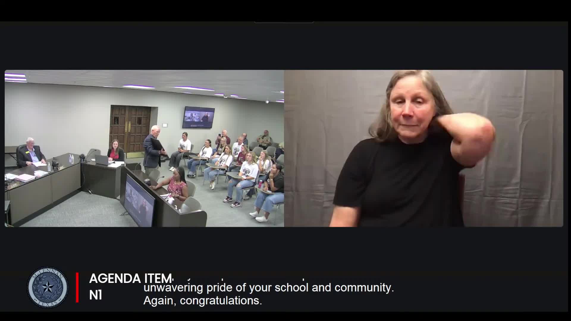 Commissioner Celebrates Riesel's Young Athletes and Announces Cookie Recess