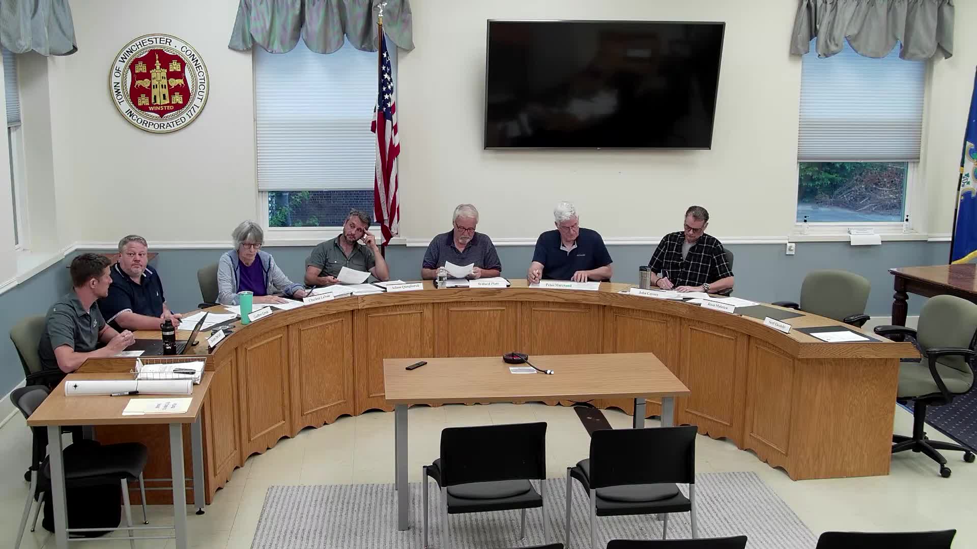 Commission accepts event special‑permit application for Highland Lake property and schedules July 28 hearing