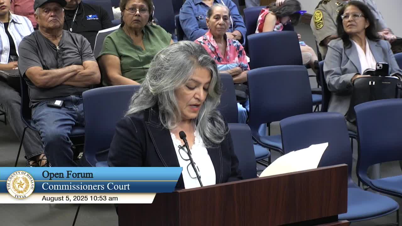 Hidalgo County Commissioners Review Emergency Management and Court Funding Updates