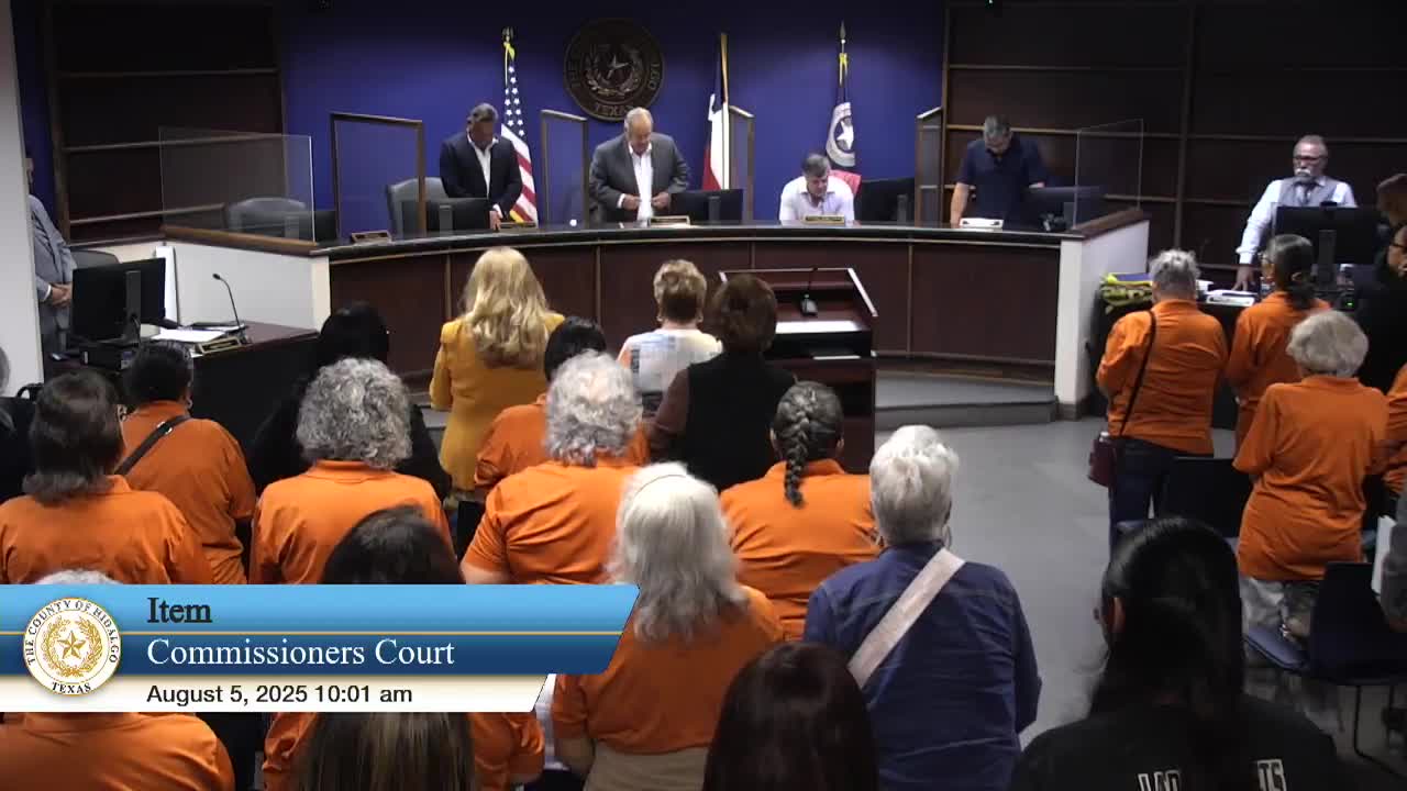 Hidalgo County Commissioners Honor Sixtieth Anniversary of Foster Grandparent Program
