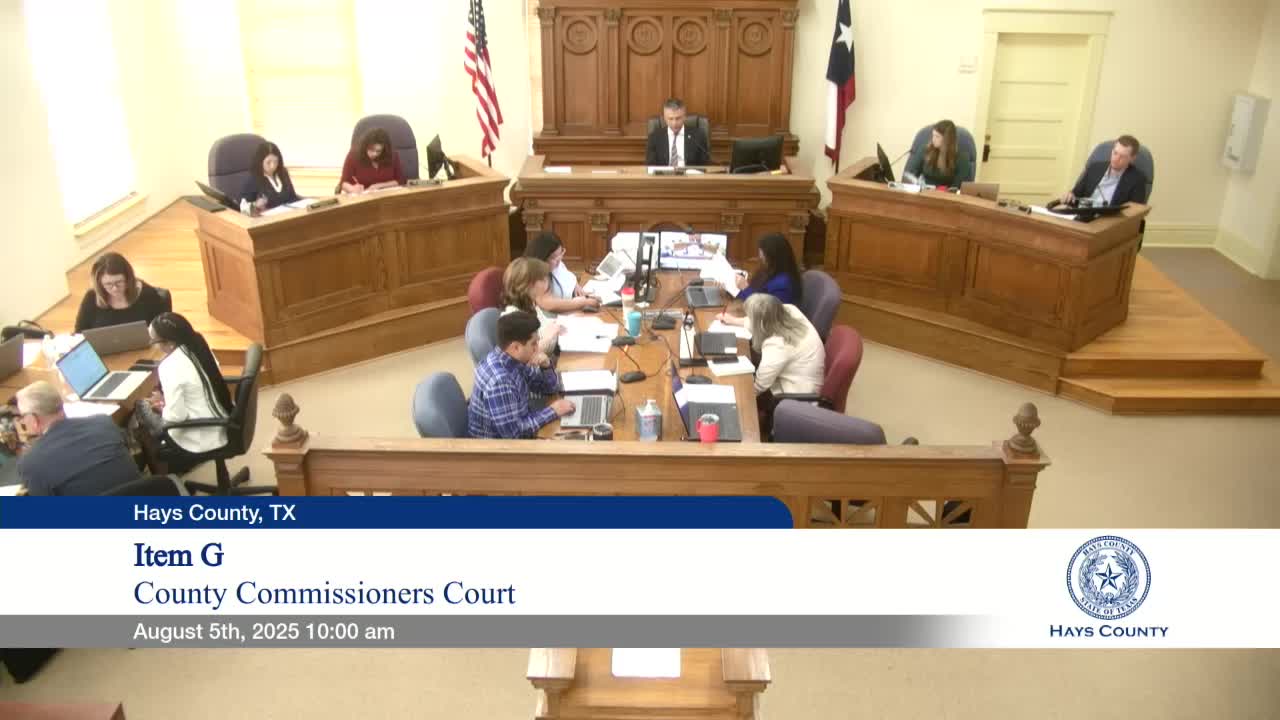 Hays County Commissioners Approve $22,500 Contract Amendment for Hillside Terrace Project