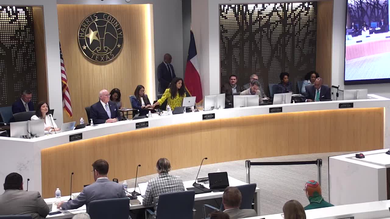 Harris County Commissioners Court Meeting Opens with Pastor Keenan Smith's Invocation