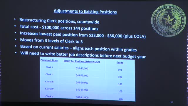 County Officials Restructure Clerk Pay Bands to Address Salary Disparities