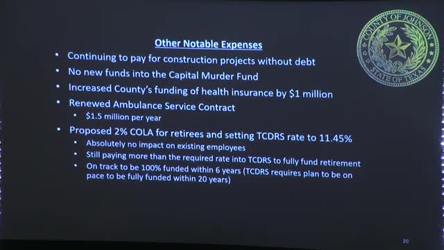 Johnson County updates employee retirement funding strategy and salary adjustments for key offices