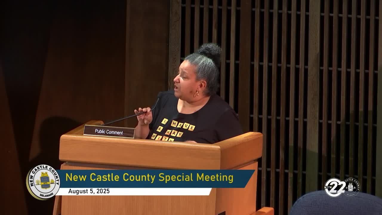 Newcastle County Residents Speak Out Against Tyler Technologies Tax Assessment Controversy