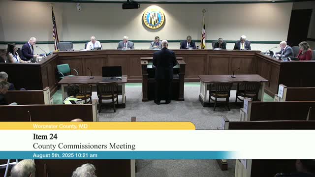 Worcester County Commissioners Approve Guardrail Project and Board Appointments