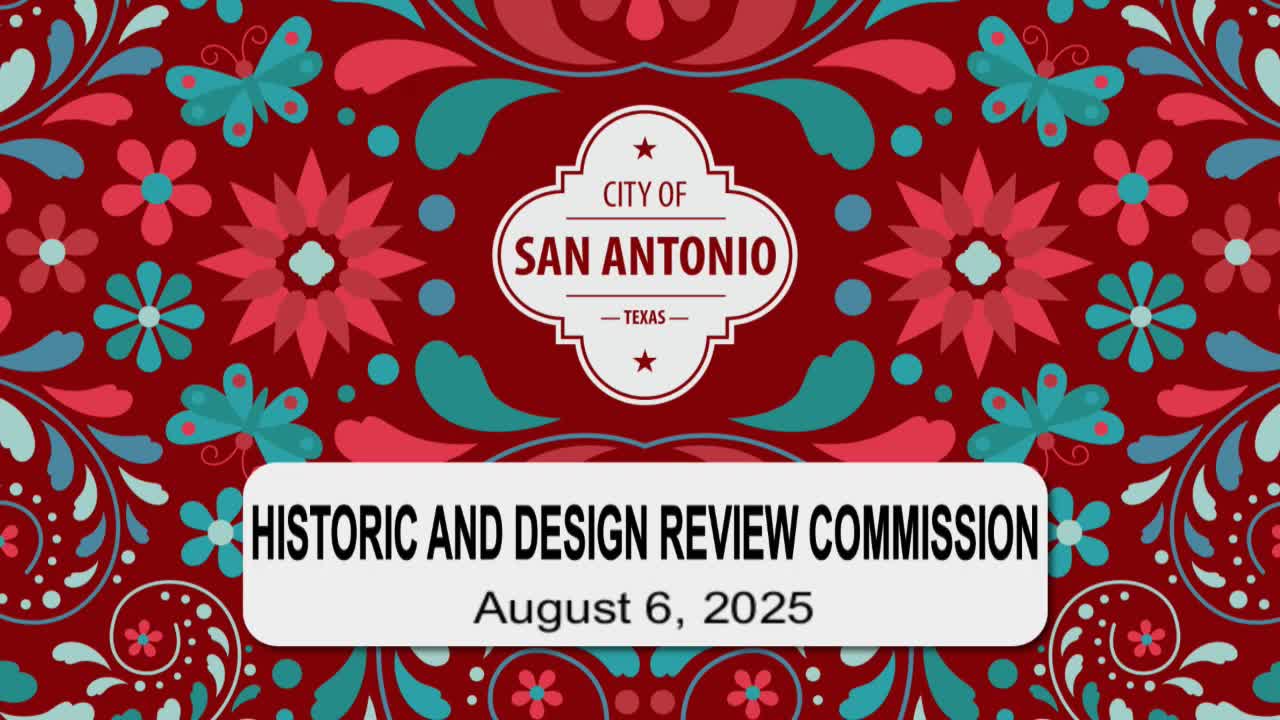 Historic Design Review Commission gathers for crucial meeting on August 6, 2025